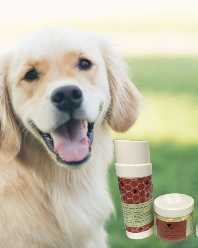 Caja de regalo para mimar a tu mascota - Kit de bienestar totalmente natural para mascotas: bálsamos calmantes y polvos herbales para el pelaje