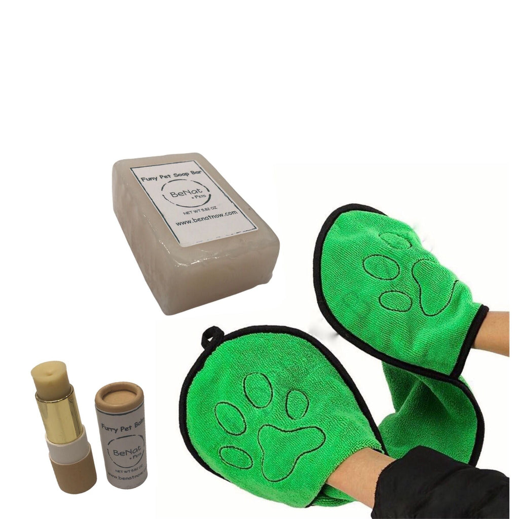BeNat Pets. Paquete de 3 productos de cuidado para mascotas.